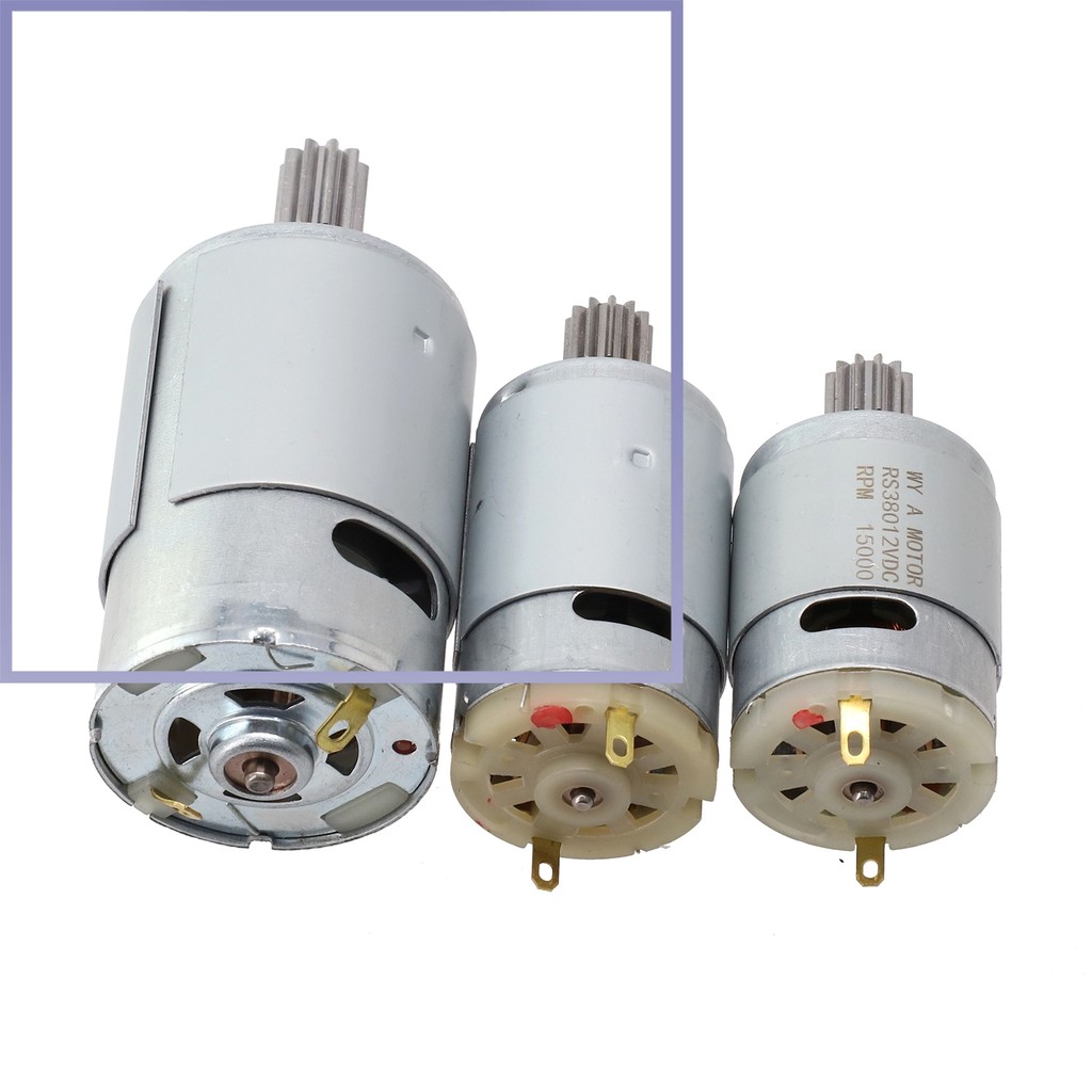 [HOT] Động cơ cho xe điện 550 RS390 RS380 12V 6V DL555 24V 10 / 12 Răng 1 cm