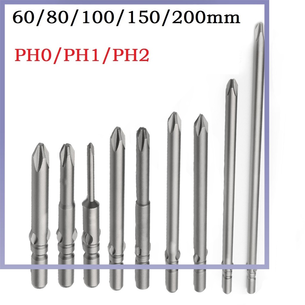 [HẤP DẪN] 60-200mm PH0 PH1 PH2 802 Tuốc nơ vít điện ImpactDriver