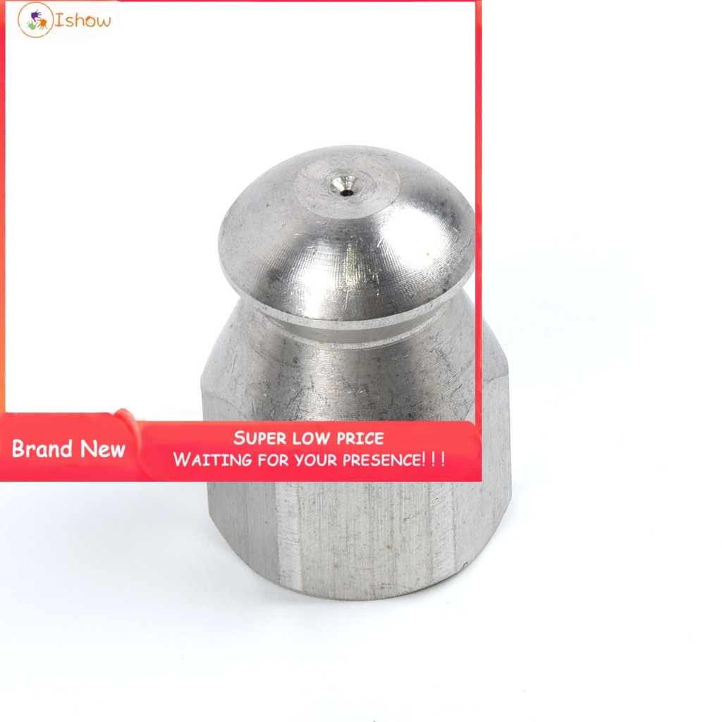 ÁO THUN❤️ 1 / 4 inch Máy rửa áp lực cống thoát nước làm sạch vòi phun nữ Jet 1 Forward 3 phía sau❀