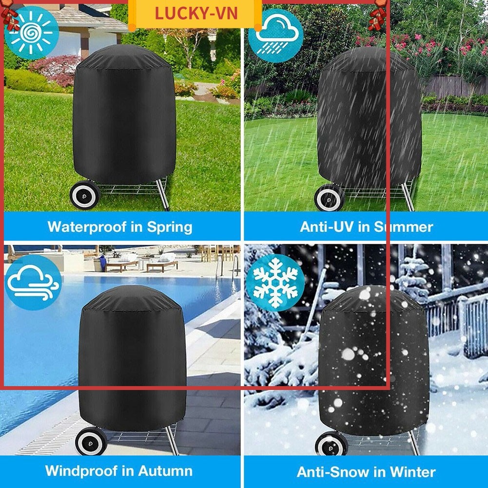 May mắn◇Vỏ nướng BBQ Vỏ nướng gas, cho hiên gas dòng Weber Q1000 / Q2000