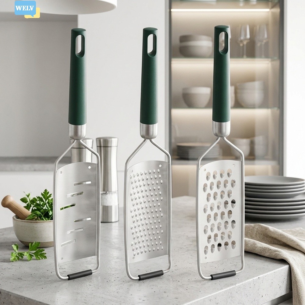 {July in New} Bộ máy xay 3 mảnh bằng thép không gỉ dành cho khoai tây tỏi