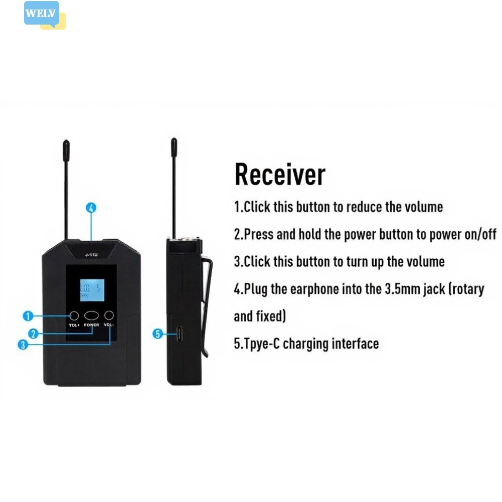 {July in New} Micro Lavalier không dây UHF: 16 kênh, Hoàn hảo để ghi âm phòng thu