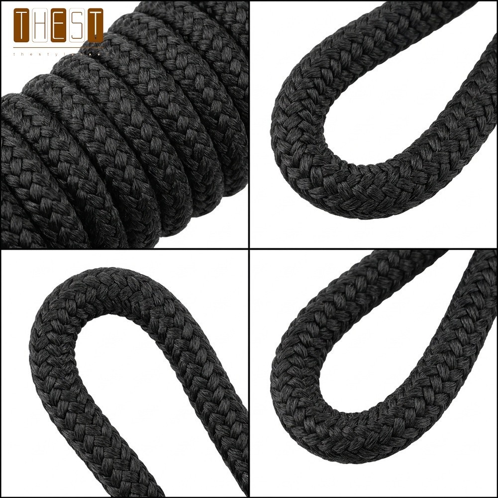 {July in New} Dây neo Nylon 5 / 8 "x 15ft cho thuyền 35-45ft bằng thép không gỉ Carabiner