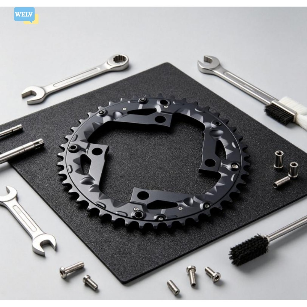 {July WELV} Bộ quay xe đạp bằng nhôm Prowheel 22T 32T 42T 44T