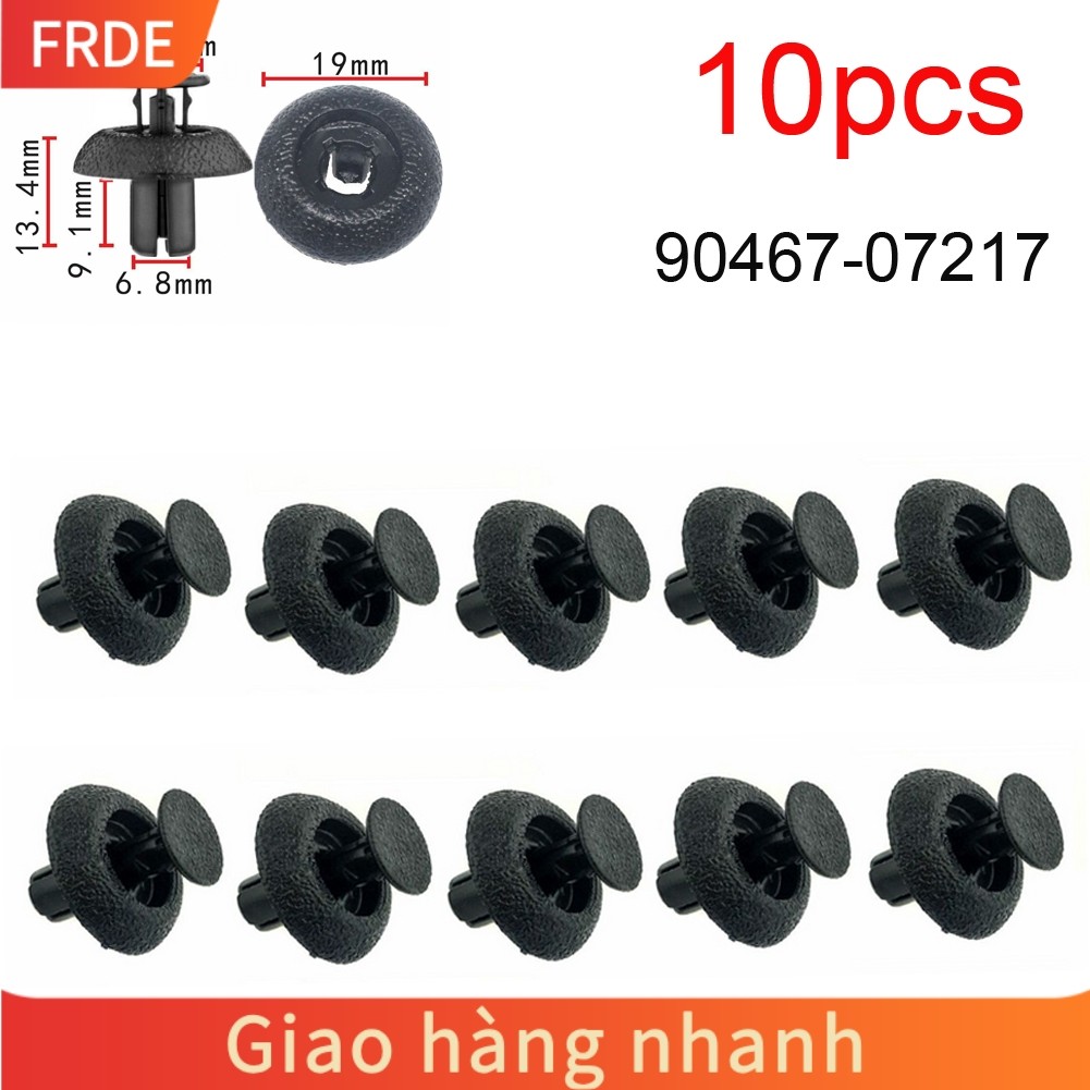 [FRDE] 10x Dành Cho LEXUS LS460 LS460L RX350 RX450H Nắp Động Cơ Kẹp Tản Nhiệt Hỗ Trợ Kẹp