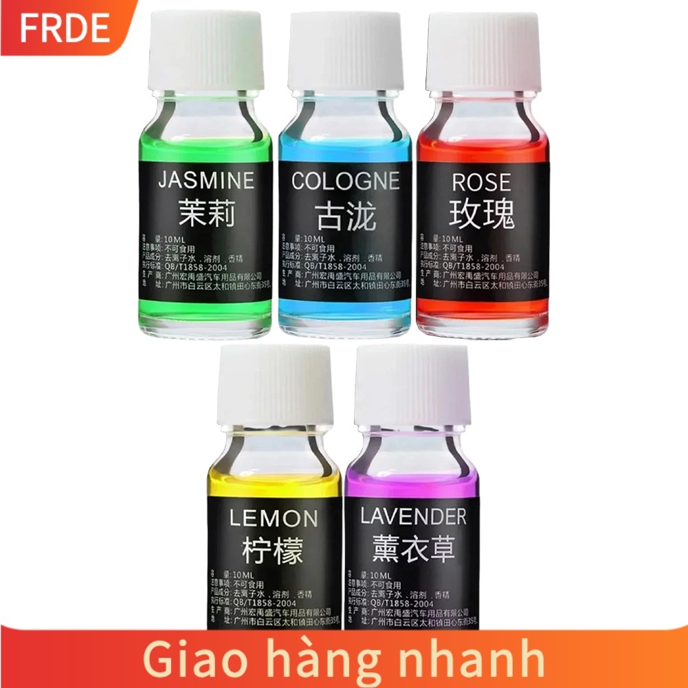 [FRDE] 10ml Máy làm mát không khí Phụ tùng ô tô Ổ cắm lỗ thông hơi Refill Perfume Oil Aroma Diffuser