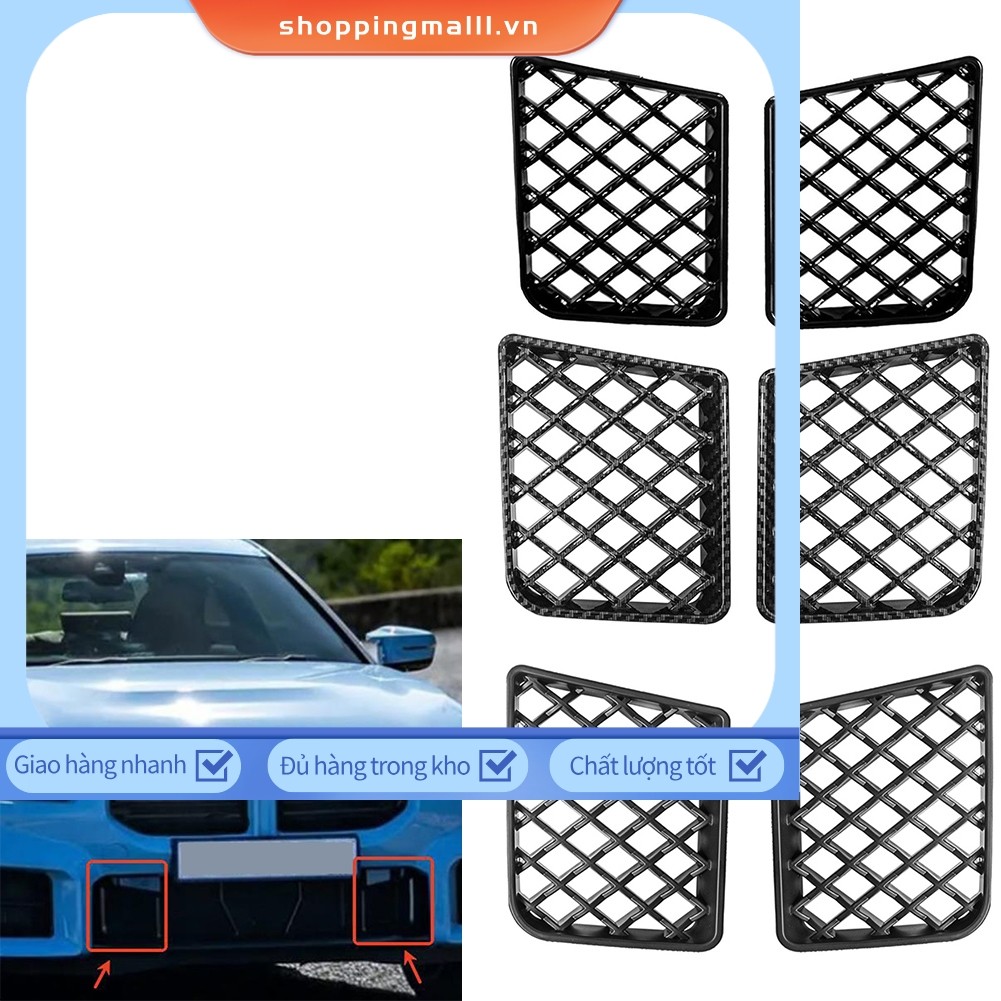 SPML◇ Cho 2 Gói Xe Phía Trước Trung Tâm Lưới Tản Nhiệt Dưới Cho Xe BMW Cho G87 M2 2023-2025