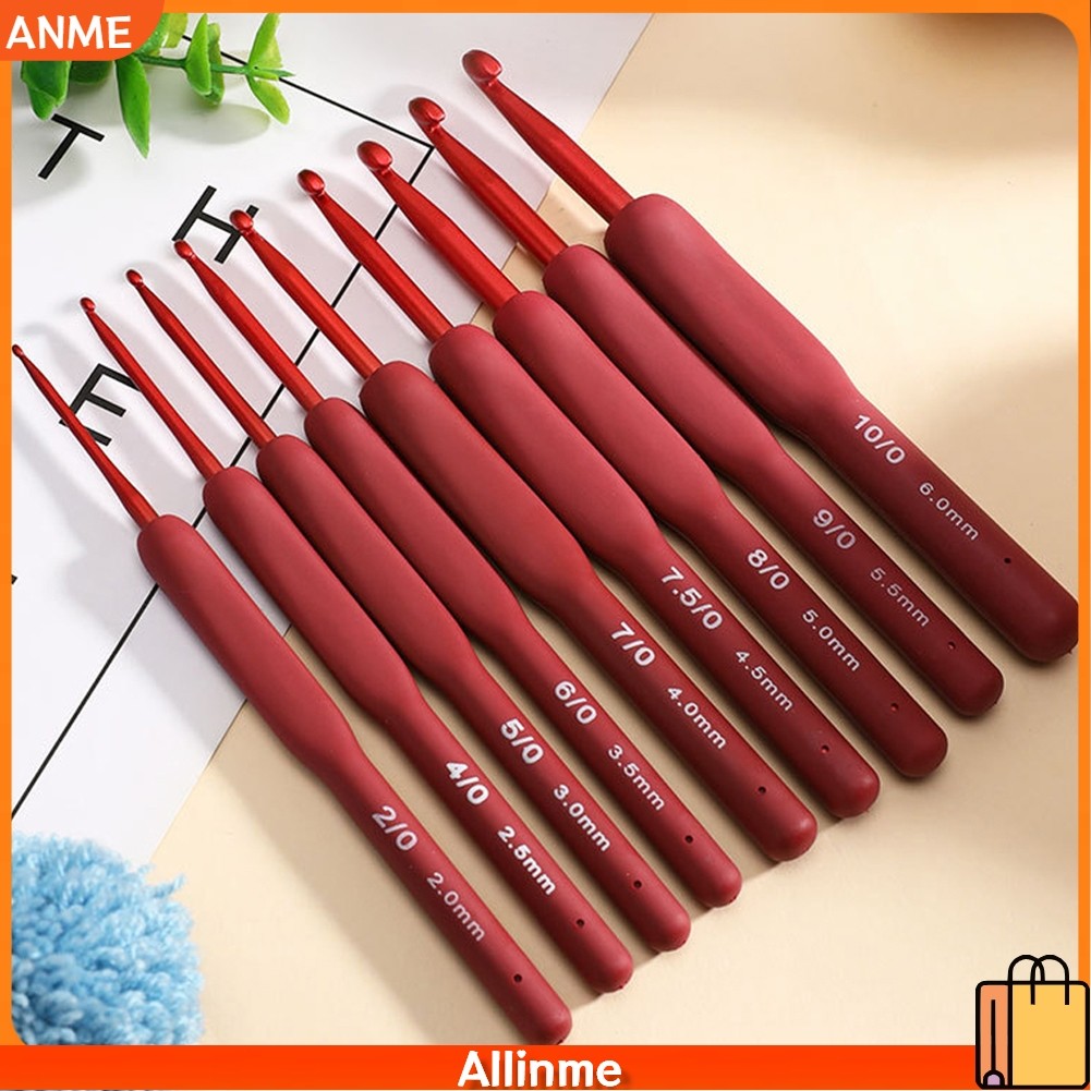 [ANME] 1 Cái 2mm-6mm Tay Cầm Công Thái Móc Móc Thủ Công Khăn Len Đan Kim