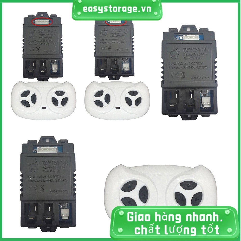 [ESYS] Hộp Điều Khiển JR1810RX 6-12V Cho Trẻ Em Xe Điện ZCY1810RX Thu 5 pin 7pin