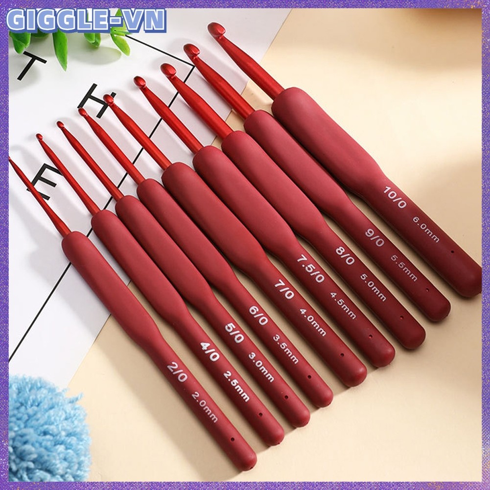 [GIGGLE] 1 Cái 2mm-6mm Tay Cầm Công Thái Móc Móc Thủ Công Khăn Len Đan Kim