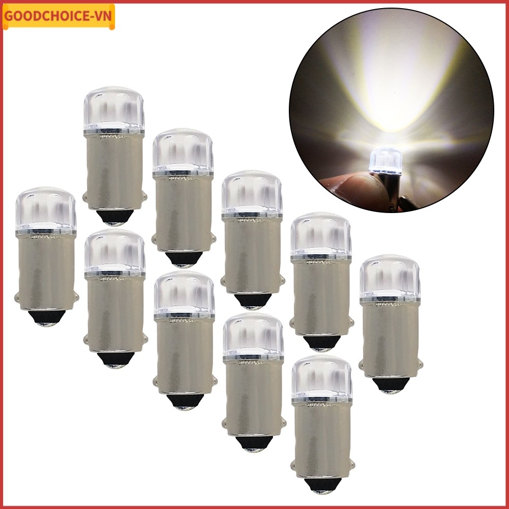 [Bán Chạy] Gói 10 Bóng Đèn LED Ba9s Bóng Đèn 12V Chiếu Sáng Nhạc Cụ Trắng Đỏ
