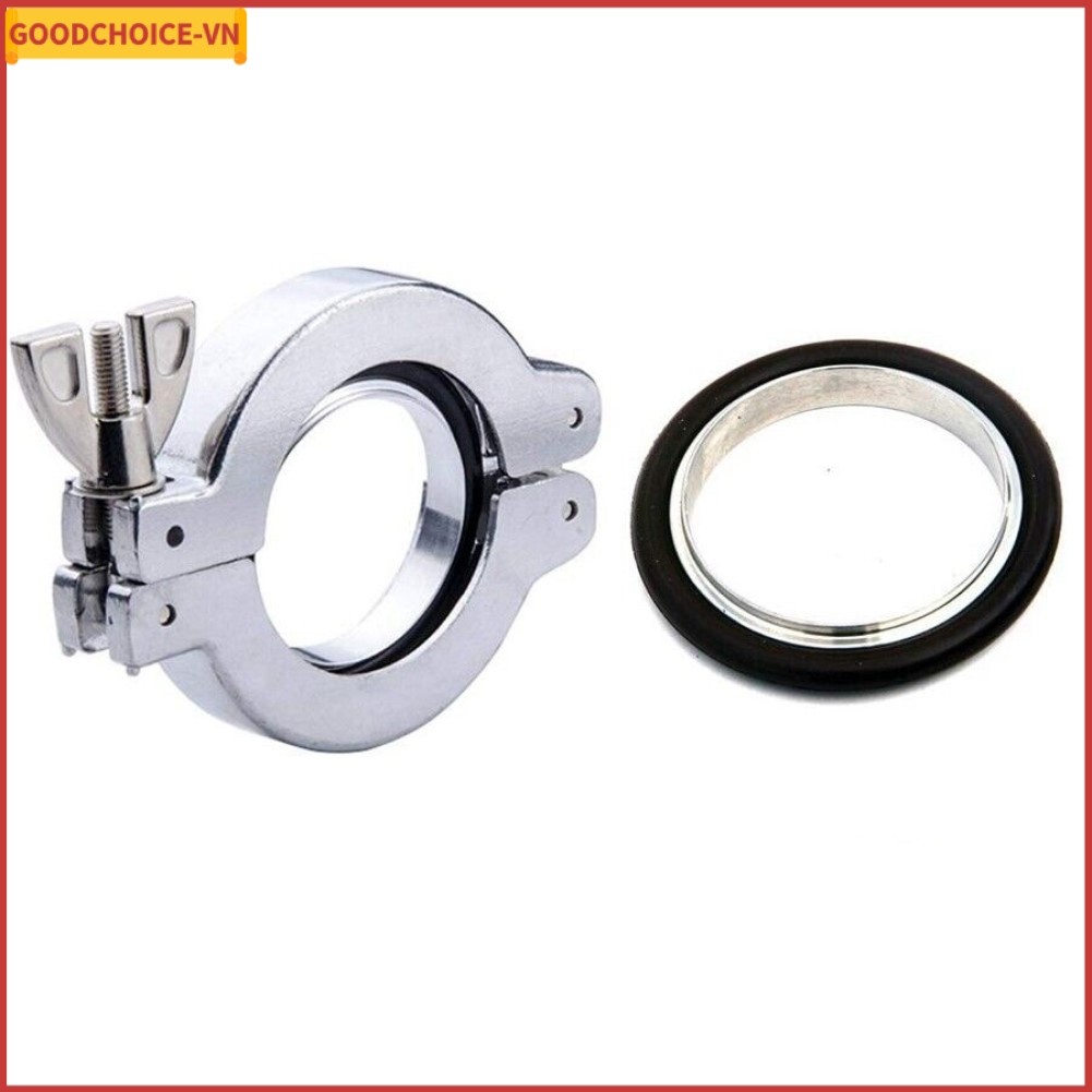 [Bán chạy] Bộ kẹp chân không bằng thép không gỉ 304 KF16 KF25 KF40 KF50 Giá đỡ cao su