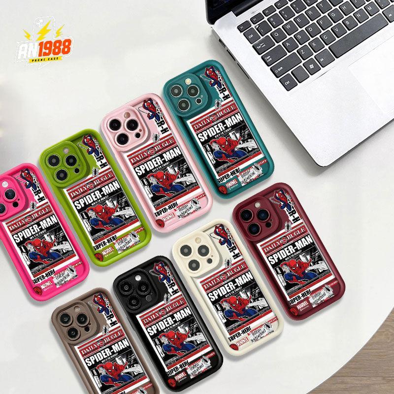 Vỏ truyện tranh báo siêu anh hùng thời trang cho OPPO F7 F9 F5 Reno 2f 5f 2z 5 Lite OPPO A76 A36 A96