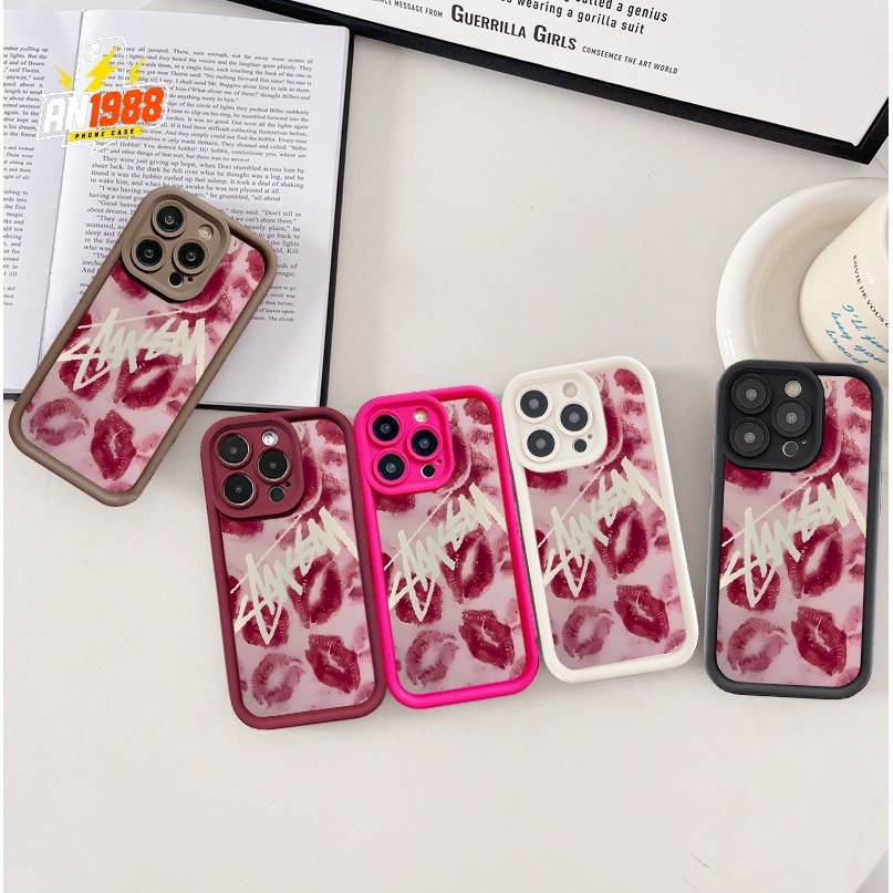 Stussy Lip Kiss In Thương Hiệu Đường Phố Ốp Lưng Điện Thoại Samsung Galaxy A03 M02s A10 M10 M05 A02 