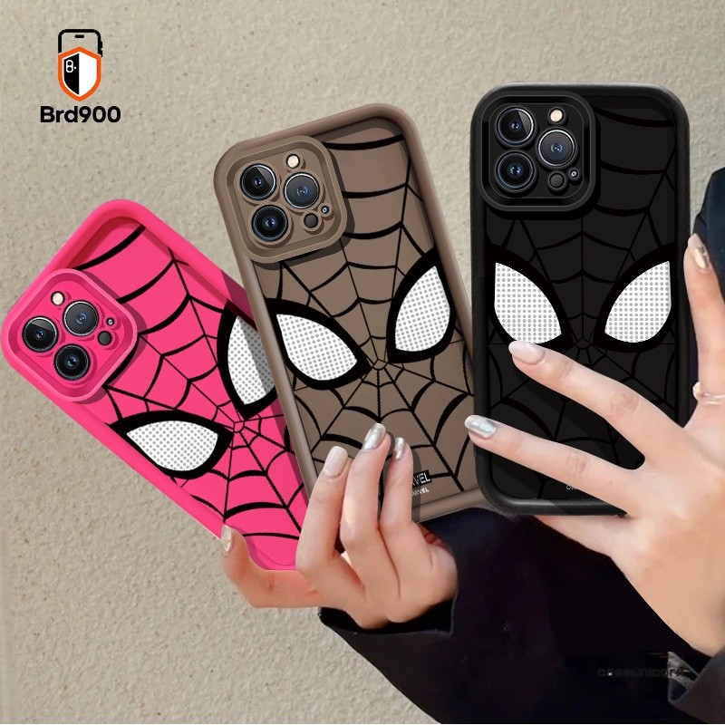 Ốp điện thoại họa tiết truyện tranh mặt nạ Hero Eyes Web cho OPPO Reno 2z 5 Lite 2f 5f OPPO A96 A75 