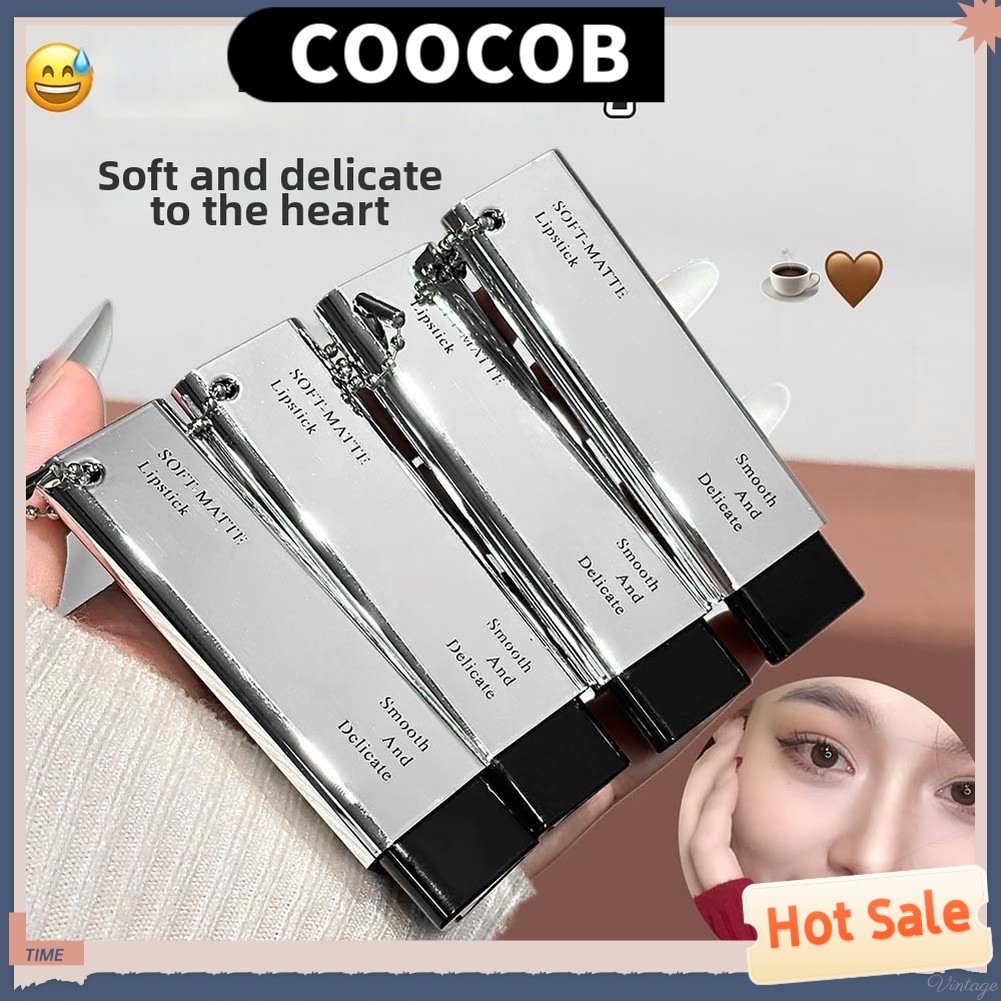 {August in New} Son môi mờ Dưỡng ẩm lâu trôi 8 màu Nhẹ tự nhiên