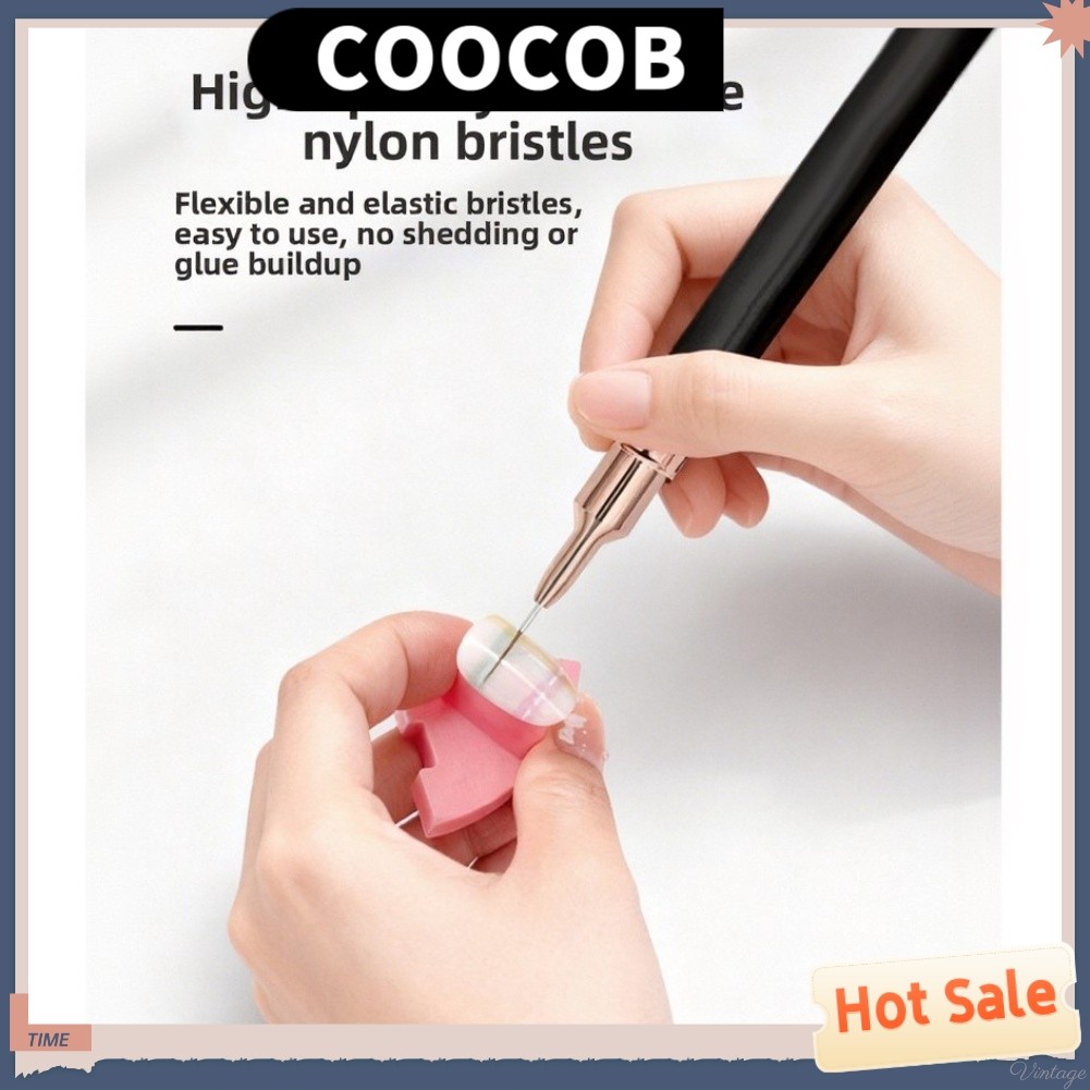{August in New} Bộ 5 món Nail Art: Bút chi tiết siêu mịn cho thiết kế chính xác