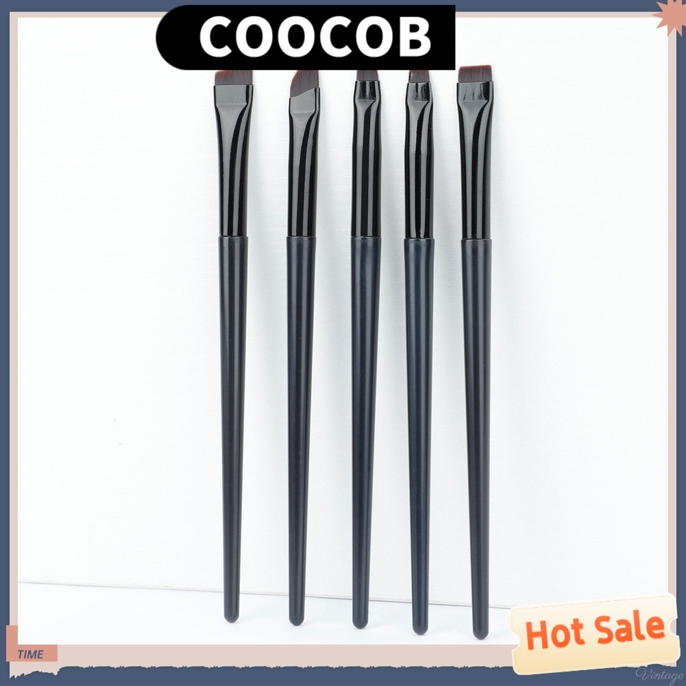 {August in New} Bộ 5 cọ kẻ mắt Bộ cọ che khuyết điểm mắt chính xác