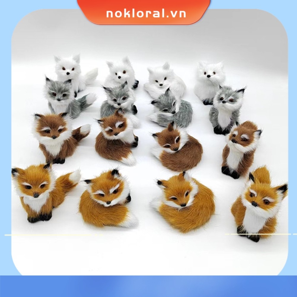 [NKRA] Mô phỏng cho Fox cho Mini cho Fox Toy cho Fox Model để trang trí Fox Home Desktop Decor