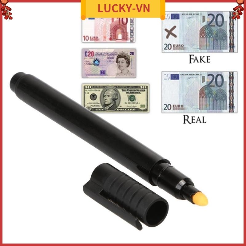 < LUCKY > Kiểm tra máy dò tiền giả Đồng đô la giả Kiểm tra tiền tệ Bút đánh dấu