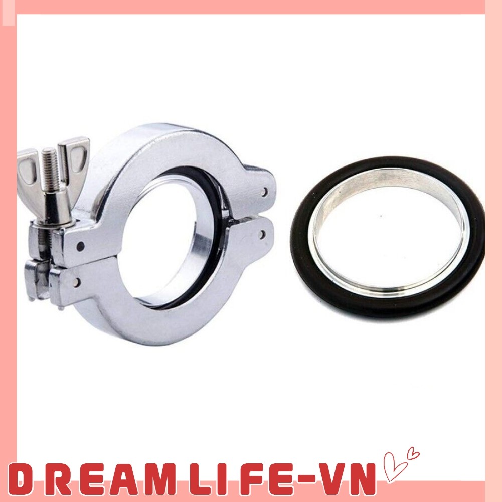 [Bán chạy] Bộ kẹp chân không bằng thép không gỉ 304 KF16 KF25 KF40 KF50 Giá đỡ cao su