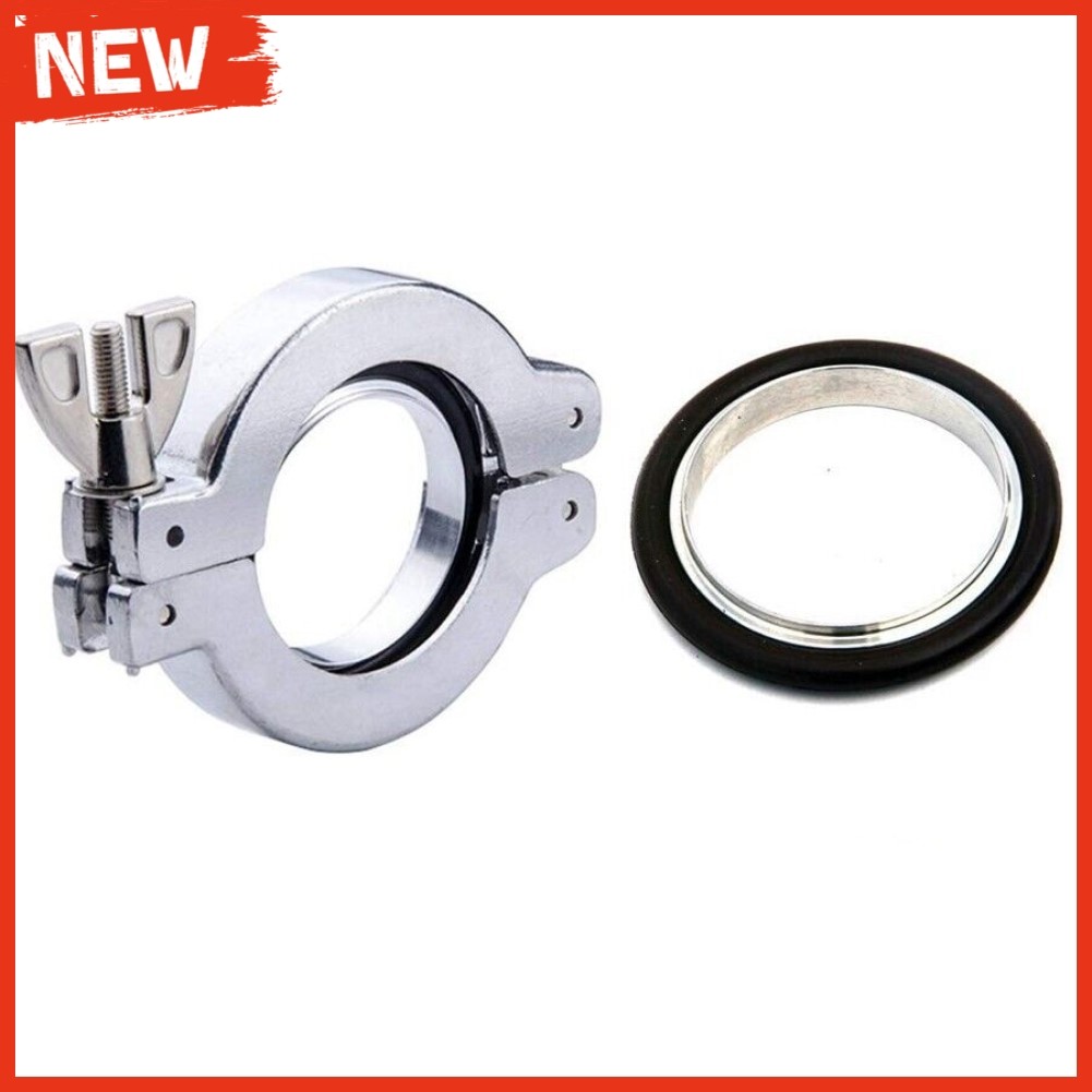 [Bán chạy] Bộ kẹp chân không bằng thép không gỉ 304 KF16 KF25 KF40 KF50 Giá đỡ cao su