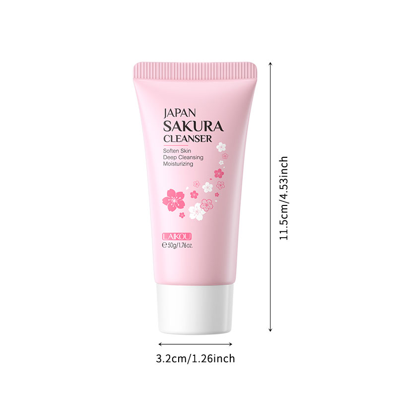 Laikou Sữa Rửa Mặt Hoa Anh Đào Nhật Bản 50g Làm Sáng Da Kiểm Soát Dầu