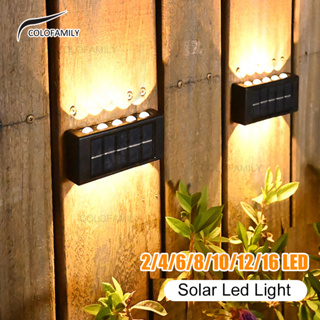 Bộ 2 4 6 8 10 đèn led năng lượng mặt trời chống thấm nước trang trí sân - ảnh sản phẩm 2