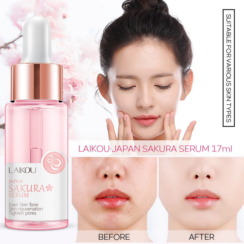 Laikou serum sakura Se Khít Lỗ Chân Lông Làm Trắng Da 17ml