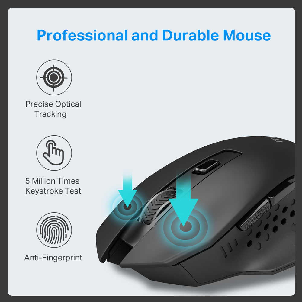 Chuột Quang Chơi Game Không Dây 5 Nút e-yooso x-26 usb 2.4g 4800Dpi Cho Máy Tính / laptop