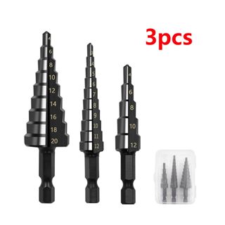 Set 3 Mũi Khoan Lỗ 4-20mm 4-12mm 3-12 mm Chuyên Dụng