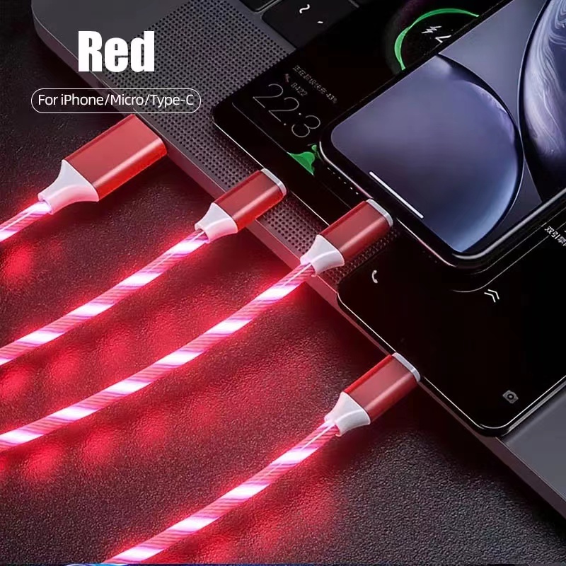 Bộ Dây Cáp Sạc 3 Trong 1 Chuyên Dụng Cho Xe Hơi