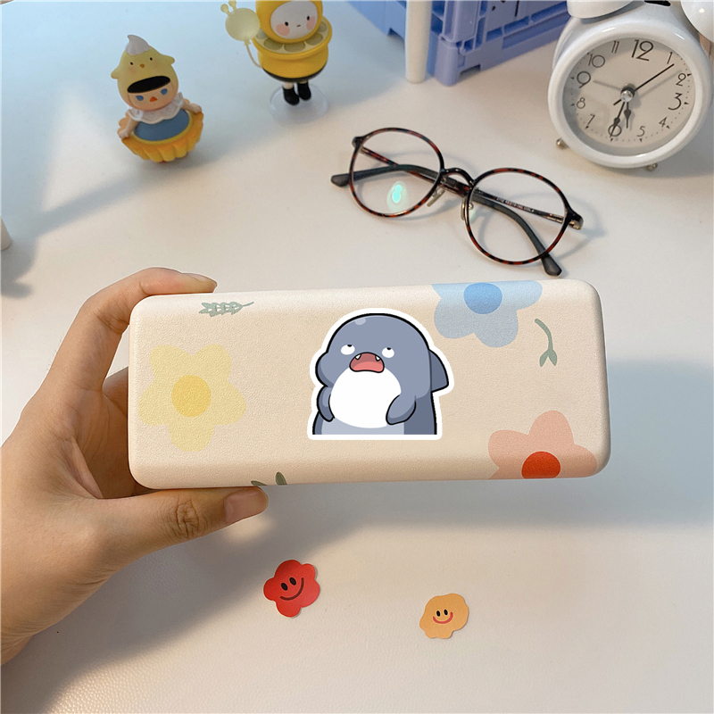 Set 40 Sticker Hình Cá Mập Con Dễ Thương Dán Trang Trí Sổ Tay