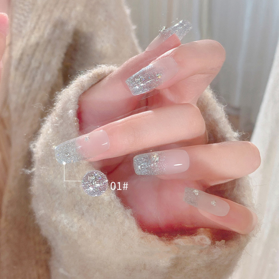 Sơn Móng Tay gel Kim Tuyến Lấp Lánh Phản Quang diy