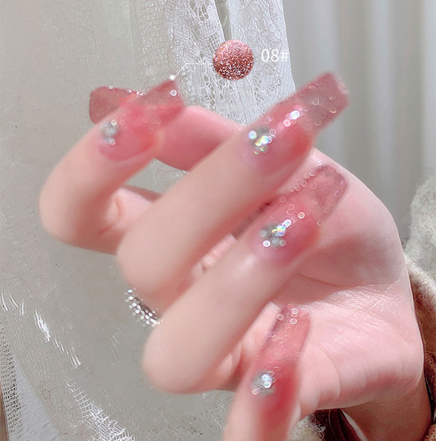 Sơn Móng Tay gel Kim Tuyến Lấp Lánh Phản Quang diy