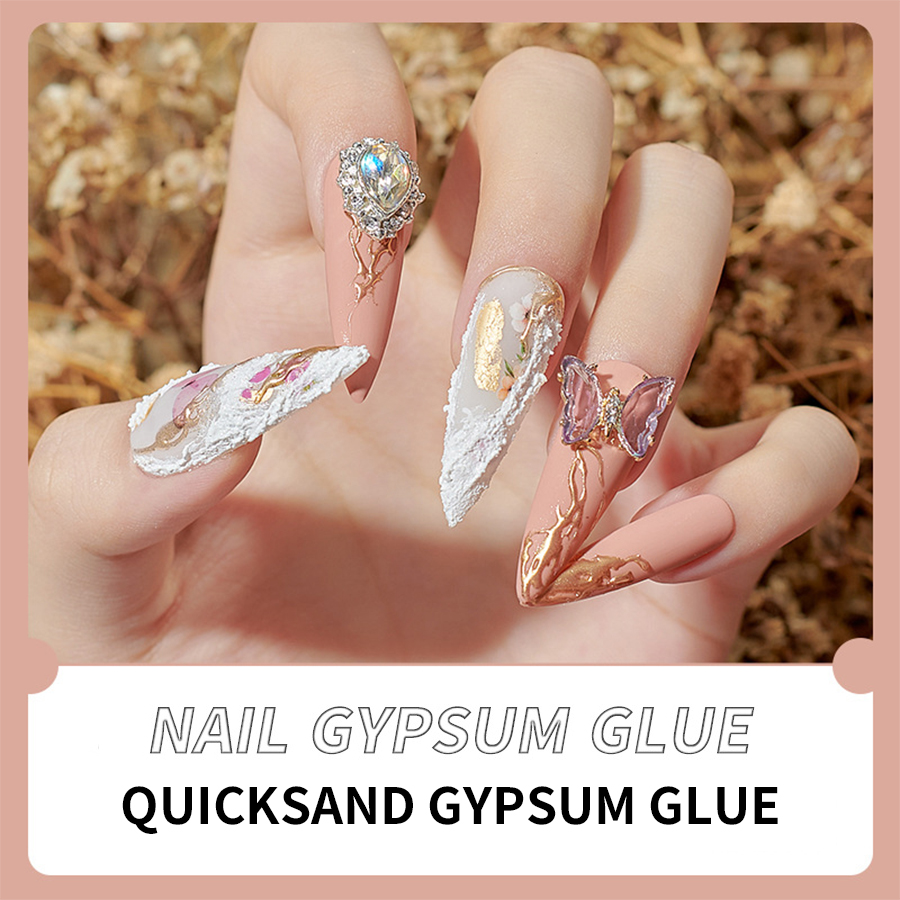 Gel Sơn Móng Tay 3d Màu Trắng Đen Cát Đẹp Mắt