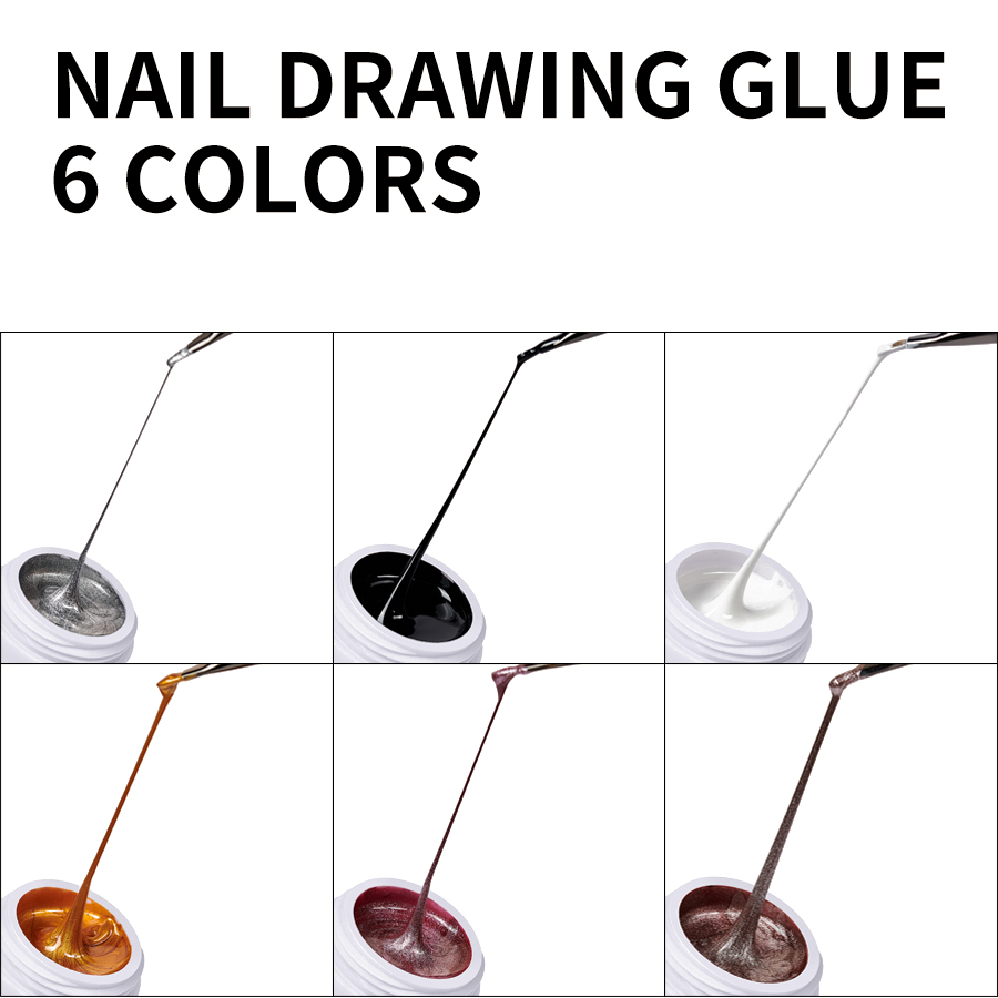 Sơn Móng Tay gel uv Vẽ Móng Nghệ Thuật Hình Nhện Sáng Tạo Đàn Hồi
