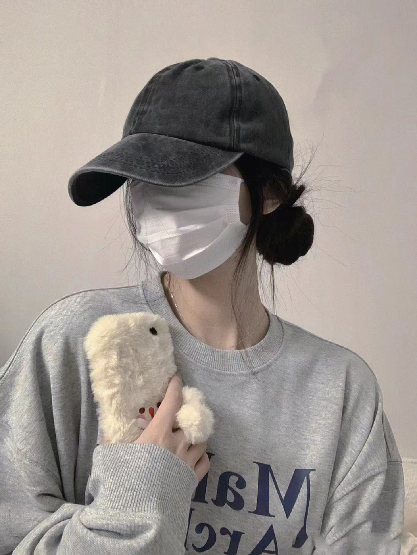Mũ Lưỡi Trai Màu Trơn Có Thể Giặt Sạch Dành Cho Nữ