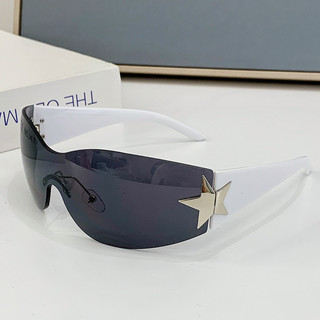 Kính râm phi công hình ngôi sao không khung Y2K Kính mắt Unisex hợp thời trang cổ điển