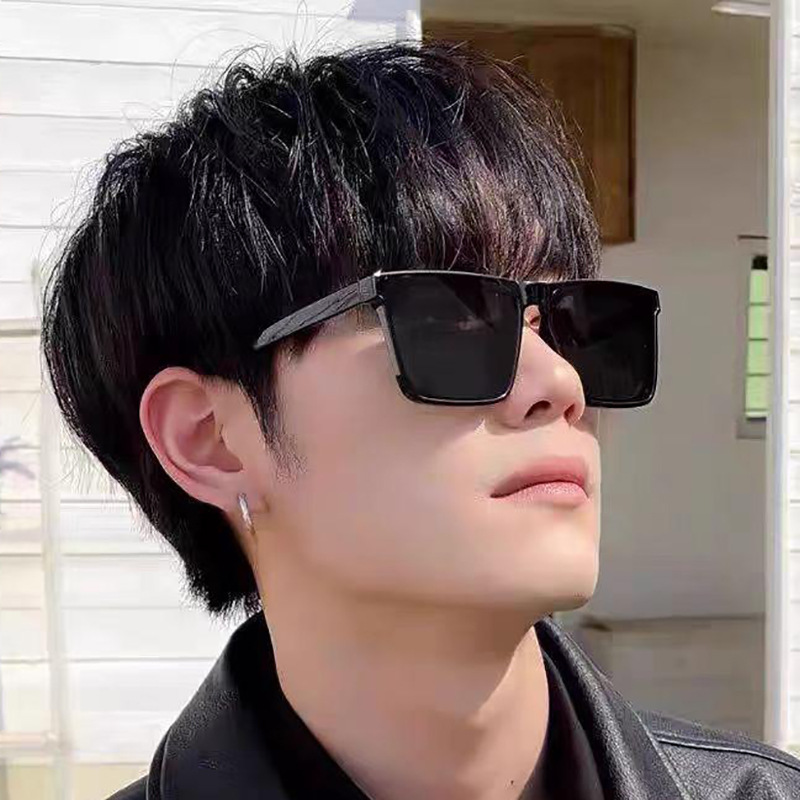 Kính Chống Nắng uv400 Tròng Vuông Cỡ Lớn Phong Cách Cổ Điển Thời Trang Cho Nam Và Nữ