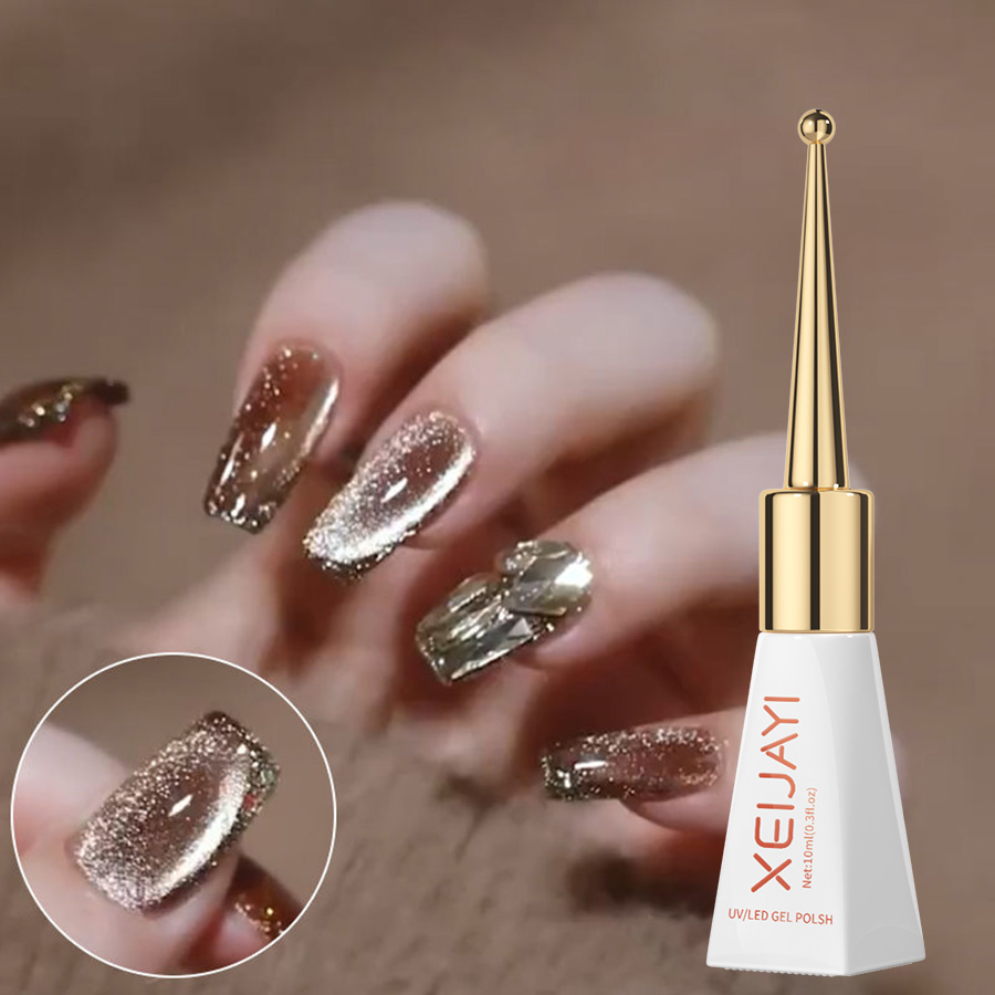 Gel Sơn Móng Tay Mắt Mèo 9d Màu Dạ Quang Tự Làm Màu Sắc Thần Kỳ Dành Cho Gia Đình