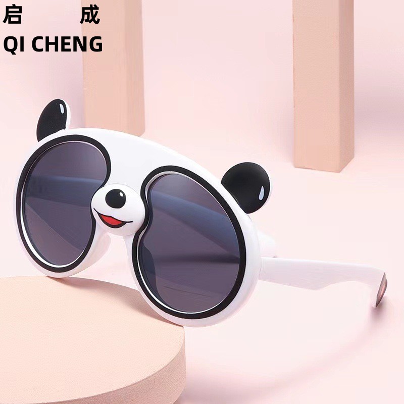 Kính Mát Chống Tia Cực Tím In Họa Tiết Hoạt Hình Dễ Thương Cho Bé