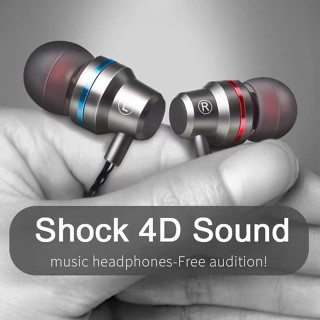 Tai Nghe Nhét Tai Giắc Cắm 3.5mm 4d Có mic Chuyên Dụng Chơi Game