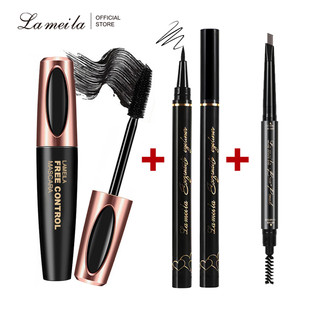 Trang điểm mắt bộ 3 món mascara bút kẻ mắt bút chì kẻ lông mày người mới bắt đầu