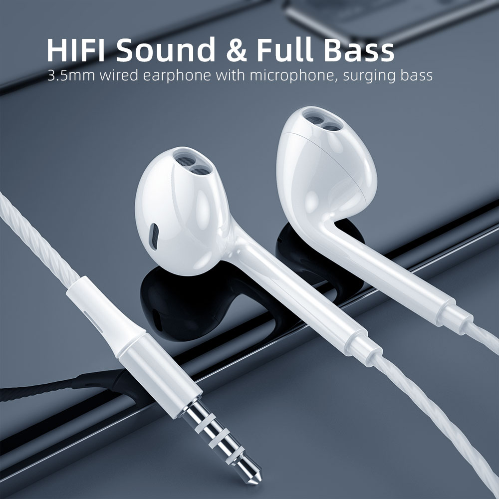 Essager Tai Nghe Nhét Tai s320 Jack 3.5mm Âm Thanh stereo Sống Động Có Micro Tiện Dụng