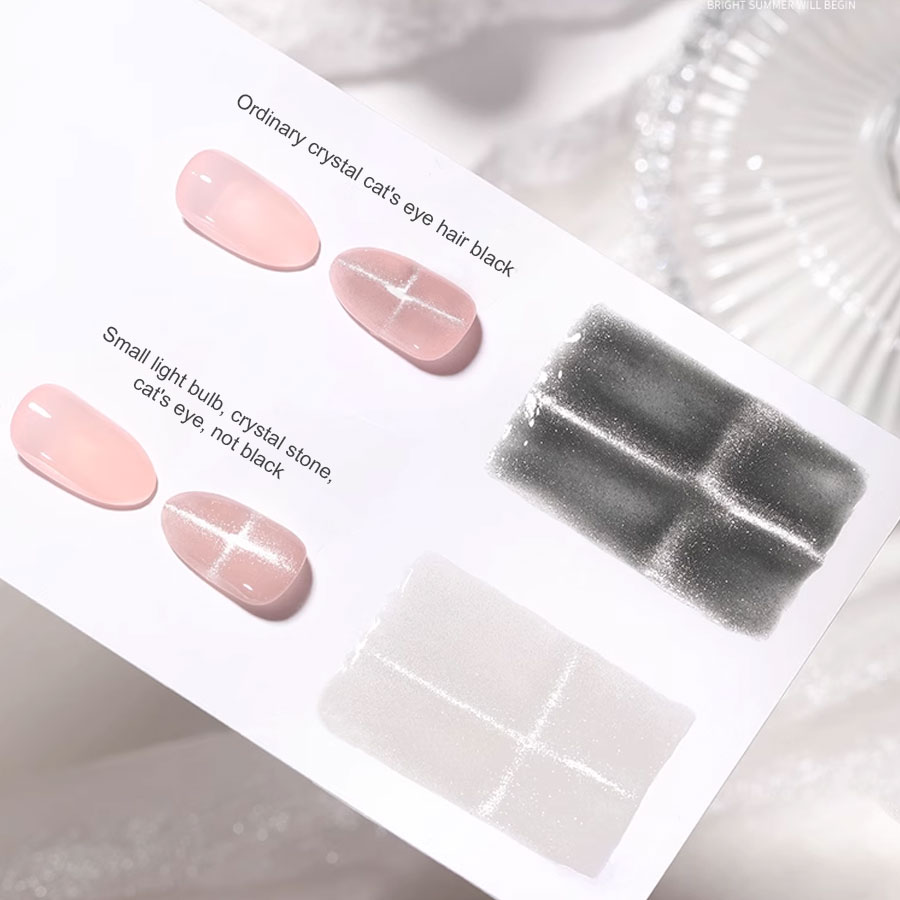 Gel Sơn Móng Tay Màu Mắt Mèo Lấp Lánh Có Đèn led uv