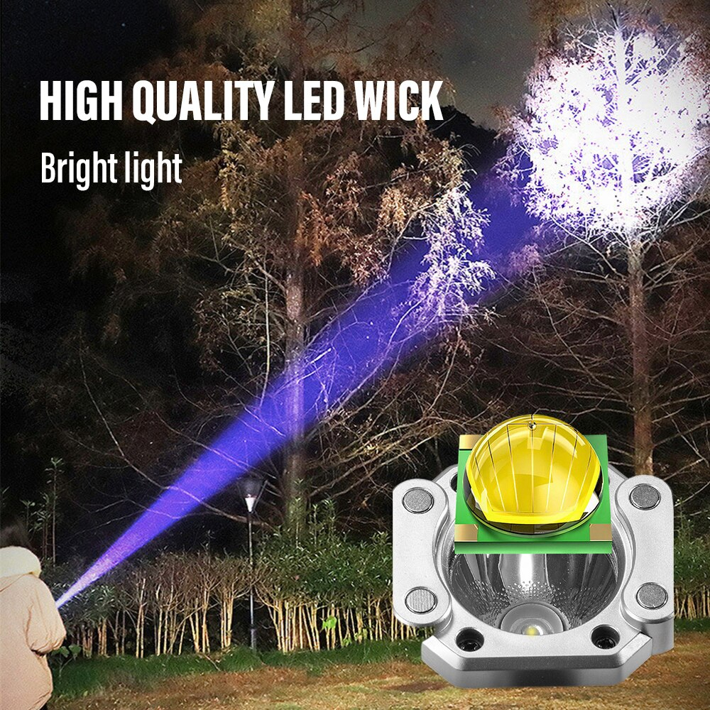 Đèn Pin led cob Đa Năng Siêu Sáng Tích Hợp Pin Sạc usb Có Nam Châm An Toàn
