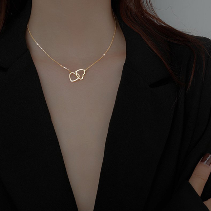 One Dây Chuyền Hợp Kim Mặt Trái Tim Thời Trang Dành Cho Nữ