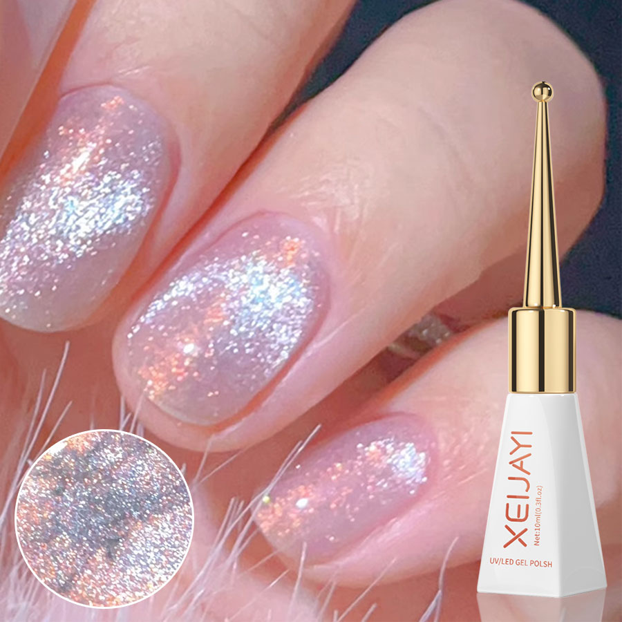 Sơn Móng Tay gel Lấp Lánh Mắt Mèo holographic Từ Tính Chống Tia uv