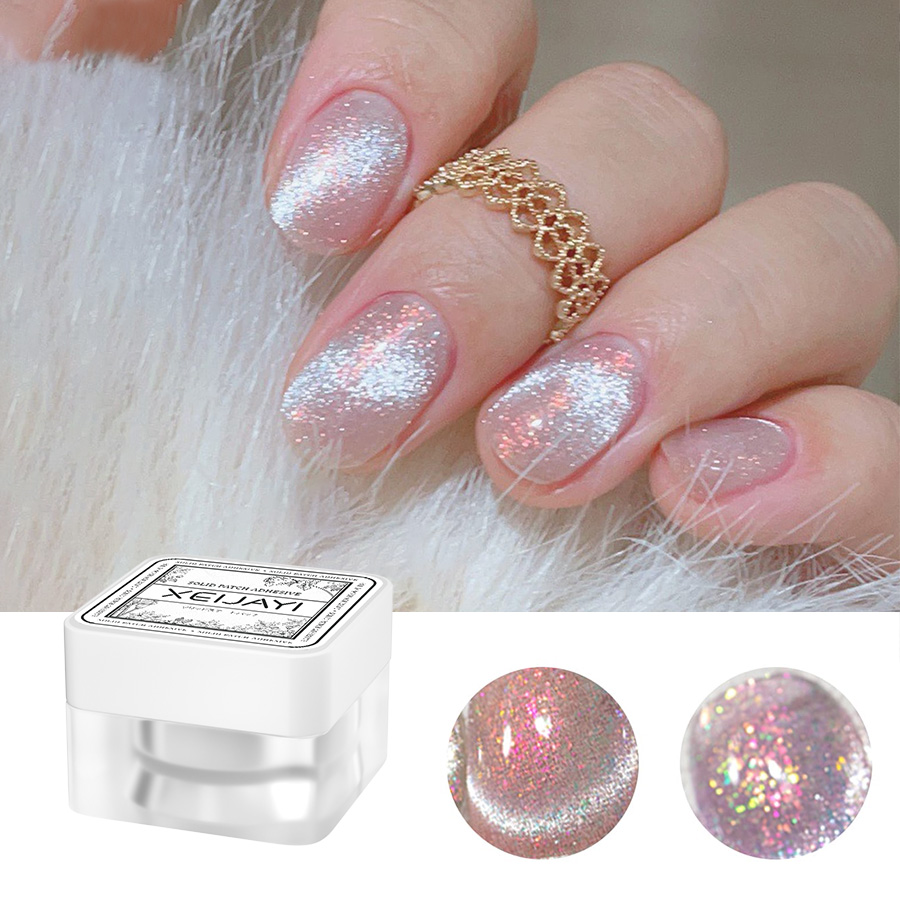 Gel Đánh Bóng Móng Tay Mắt Mèo Lấp Lánh Từ Tính Chống Tia uv